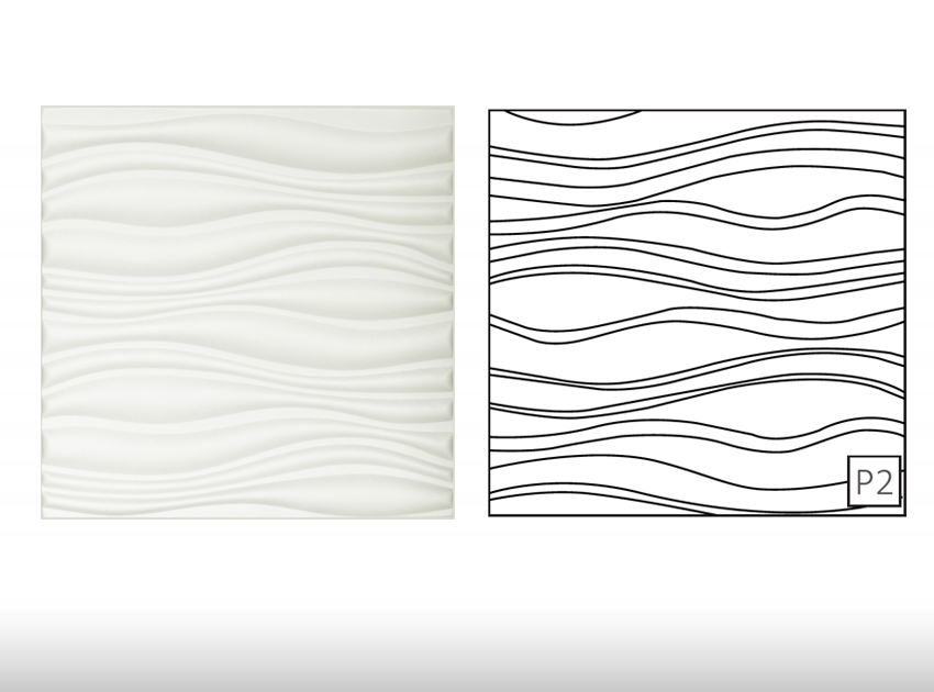 Panneau mural 3D GS - Inreda