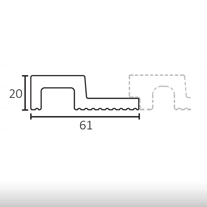 XPS Tangue end trim XPS - 002