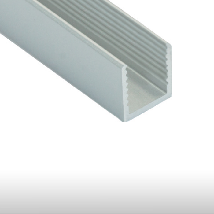 Aluminum U profile 10 x 9 for decorative wall panels