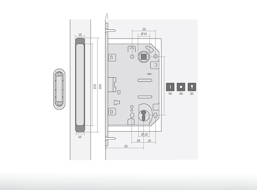 Hardware kit PREMIUM WHITE