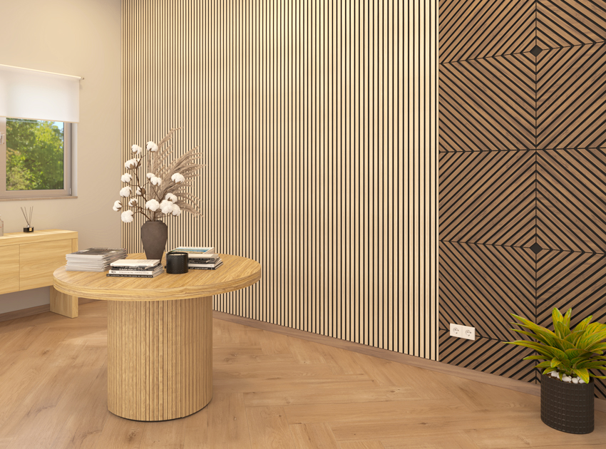 CHEVRON | GS Acoustic Slat Wall Covering 