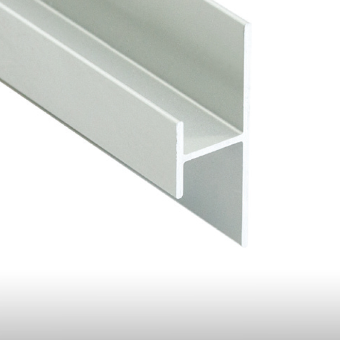 H Aluminum profile for decorative wall panels