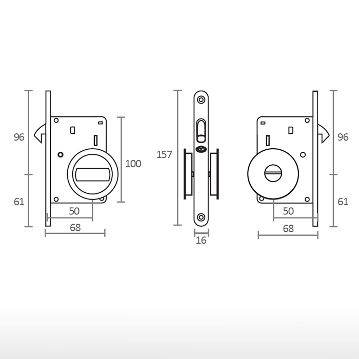 Ensemble pour porte coulissante - 20.937